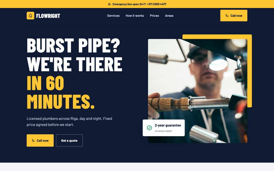 FlowRight, Plumbing service
