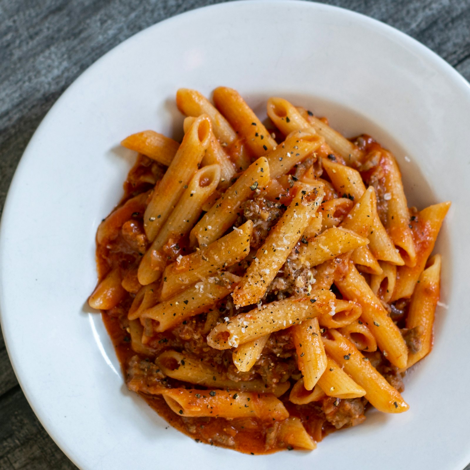 Penne in tomato sauce