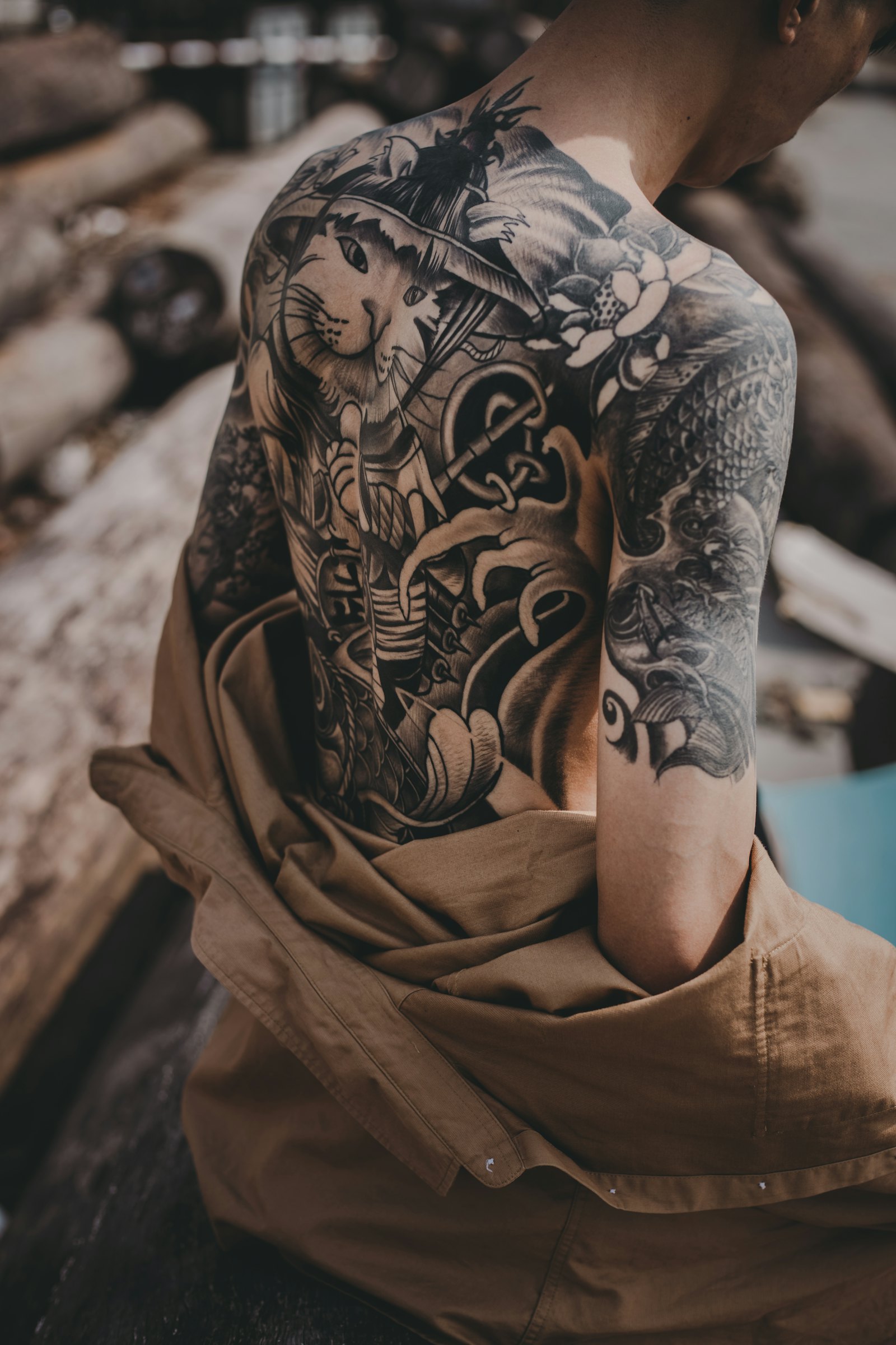 Large back tattoo